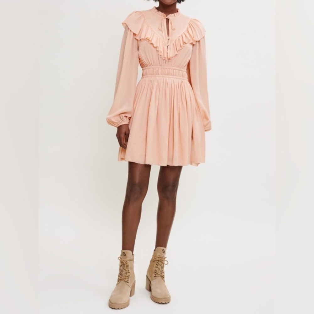 Maje Ruffled short dress size 42 size